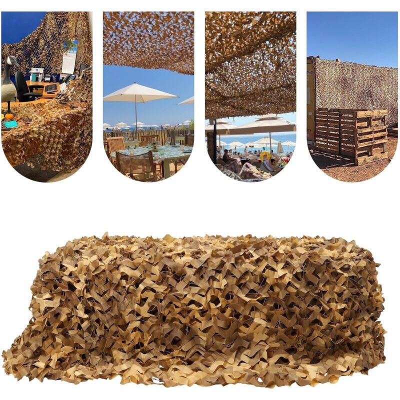 Voile D'Ombrage, Filet Camo, Filet De Camouflage Chasse, Filet D'Ombrage Militaire 1.5x3m Pour Le Salon
