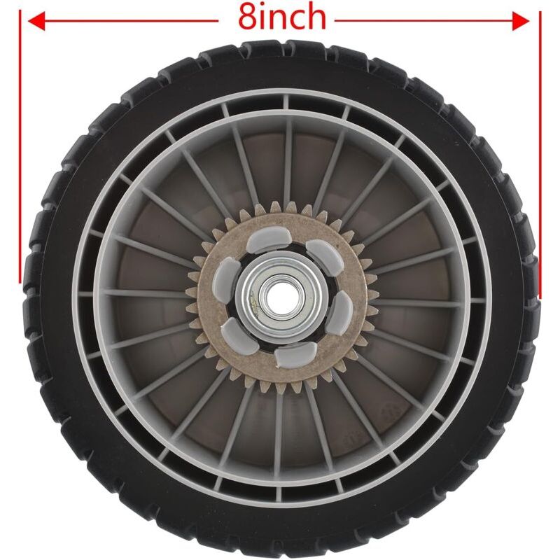 8-zoll-hinterrad Mit Zahnrad Für Honda Rasenmäher 42710-ve2-m01ze 42710-ve2-m02ze Hrr216k6