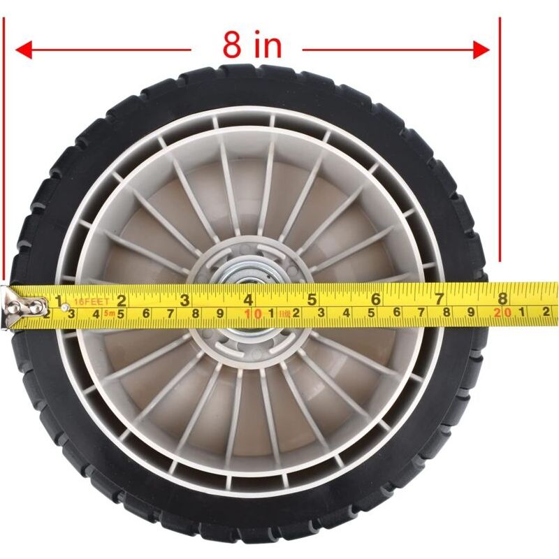 8-zoll-hinterrad Für Honda Rasenmäher 42710-ve2-m01ze 42710-ve2-m02ze Hrr216k6, 2 Stück (ohne Antriebsrad)