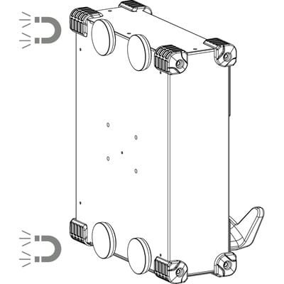 Elmag - Support/Wandhalterung/MagnetFix zu gysflash Vertikalbauweisen