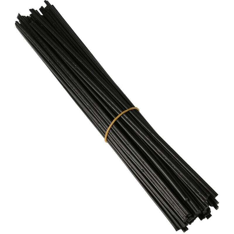 40 Stück 250 Mm Schwarze Pp-kunststoffschweißstäbe Für Heißluftpistolen Und Kunststoffschweißgeräte - Ulisem