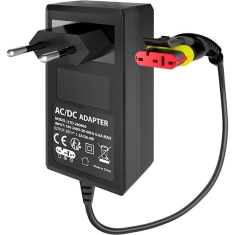 Chargeur De Batterie 28 V - Pour Tondeuses Robotisées Husqvarna 105/310/315x - Universel - Électrique - Noir - Parfait