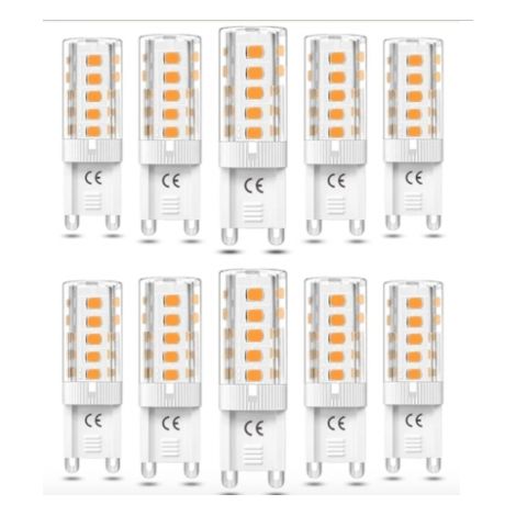 Ampoules Led G9 5 W – Lumière Blanc Chaud – Lot De 10
