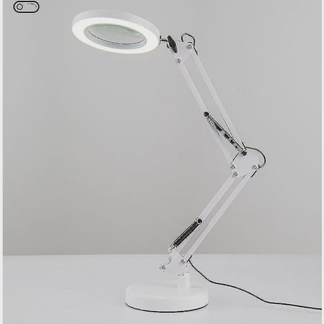 Loupe Grossissante 30x Avec Éclairage, 3 Modes De Couleur, 10 Niveaux De Luminosité Réglables, Lampe De Bureau Loupe