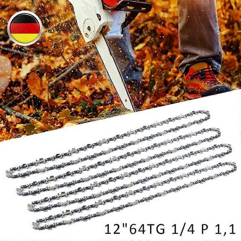 Chaîne De Tronçonneuse Simple – Spécifications : Chaîne De Tronçonneuse De 16 Pouces, 64 Maillons, Coins Arrondis – Compatible Avec Husqvarna, Stihl, Msa 120, 140, 160, 193t [db]