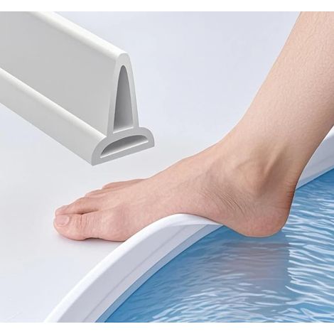 Joint D'Étanchéité De Porte De Douche – Joint De Douche Auto-adhésif Avec Bandes Étanches Et Anti-infiltration D'Eau – 2 Mètres