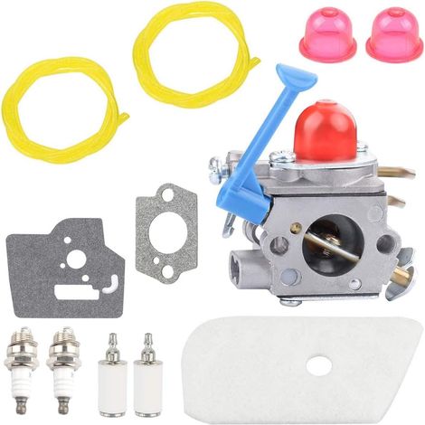 Kit De Réglage De Carburateur Avec Filtre À Air Pour Débroussailleuse Husqvarna 28cc 128cd, 124l, 125l, 125ld, 125r, 125rj, 128c, 128l, 128ld, 128ldx, 128r, 128rj Et 128djx.