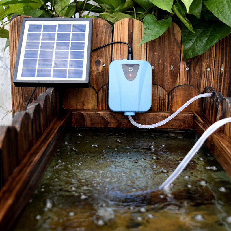 Professioneller Solar-teichbelüfter, Sauerstoffpumpe, Teichluftpumpe, Solarbetriebene Sauerstoffpumpe Für Gartenteiche Und Aquarien, 2 L/min