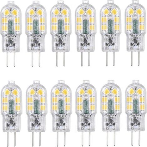Ampoules Led Tomshine G4 (paquet De 12, Lumière Blanc Chaud)