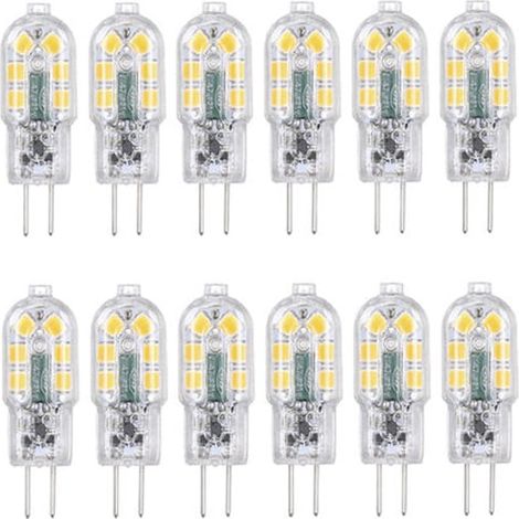 Ampoules Led G4, Lot De 12, Lumière Blanc Chaud