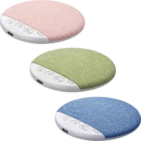Ensemble De Trois Haut-parleurs De Sommeil À Placer Sous L'Oreiller, Bluetooth 5.4, Avec Bruit Blanc Programmé, Stéréo Hifi Et Effets Sonores Ultra-minces Sous L'Oreiller.