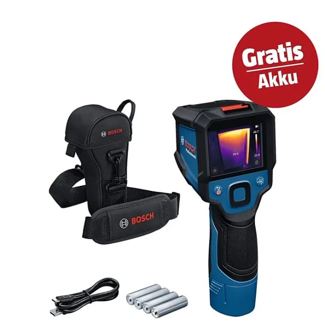 Professional Wärmebildkamera gtc 12V-450-13, AA1 Alkaline Akku-Adapter, 4 x 1,5 Batterie (aa) - Bosch