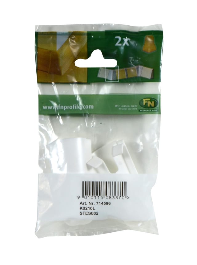 Fn Neuhofer - Neuhofer Außeneck für Fußleiste 6 x 2,8 x 2,8 cm weiß Sockelleisten & Fußleisten