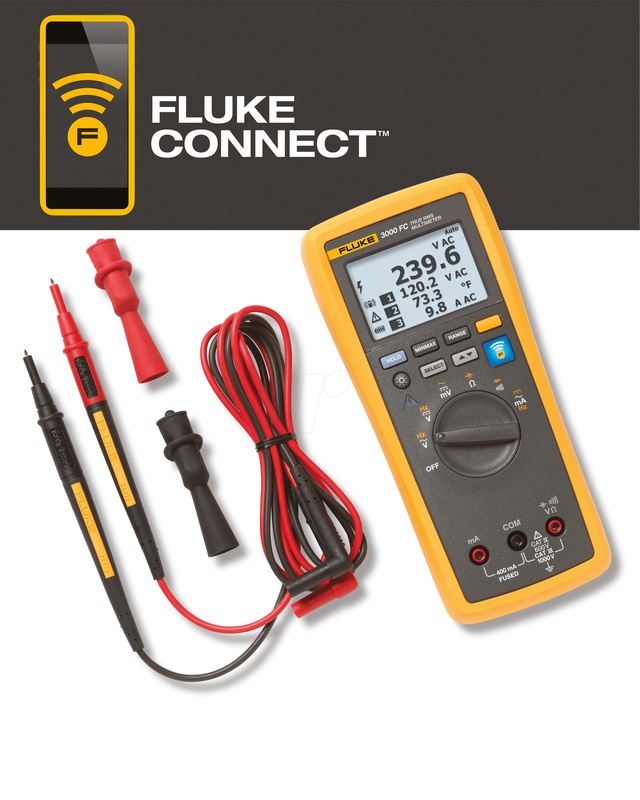 FLK-3000 fc Hand-Multimeter digital Grafik-Display, Datenlogger cat iii 1000 v, cat iv 600 v - Fluke