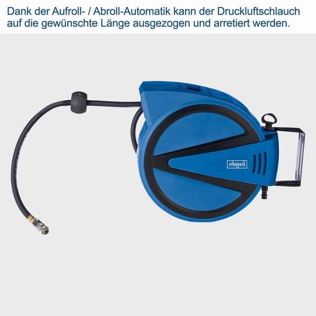 Automatischer Schlauchaufroller Druckluftschlauch 15 mt Scheppach ahr15