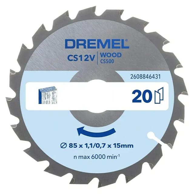 Blueprint Holz Kreissägeblatt CS500, 85 mm - Dremel