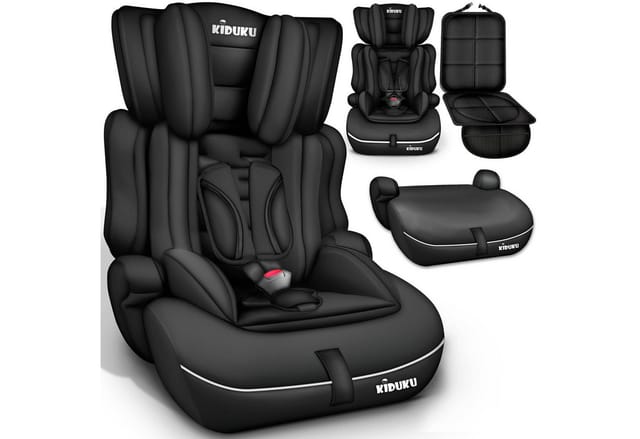 Autokindersitz Kinderautositz Autositz Kindersitz 9-36kg Gruppe 1+2+3 Schwarz - Kiduku