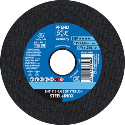 Trennscheibe gerade A60SSG-INOX 115x1mm pferd