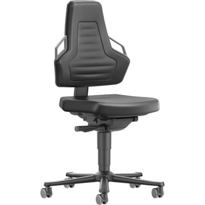 FP - Bimos Arbeitss. Nexxit 2 Griff grau Sitzhöhe 450-600mm Kst. schwarz, m. Rollen