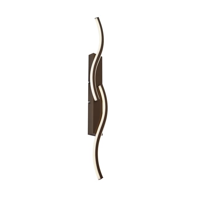 Design Wandleuchte Dunkelbronze 3-Stufen-Dimmbar 2-Licht - Bummy