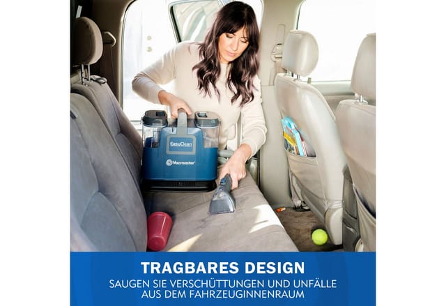 SCB0501 Waschsauger, Teppichreiniger, Polsterreiniger für Sofa, Vorleger, Polster, Auto Nass-Trocken-Sauger mit starker Saugkraft, Blau - Vacmaster