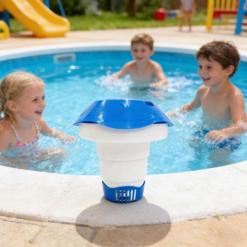 Schwimmender Chlorspender Für Schwimmbäder – 5-zoll-tablettenhalter – Chlorspender Für Schwimmbäder, Privatgärten, Gewerbegärten, Hotels, Springbrunnen, Wasserparks Und Gärten