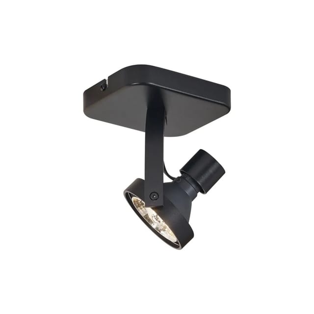 Design Deckenstrahler schwarz GU10 70mm dreh- und schwenkbar - Vo