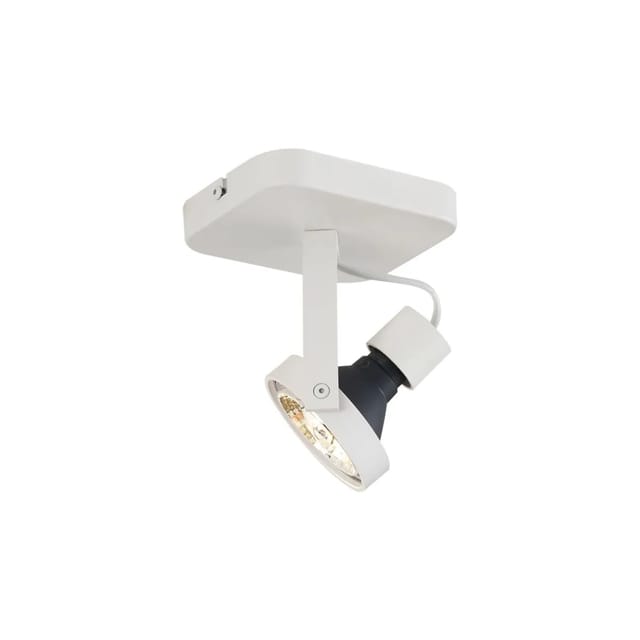Design Deckenstrahler Weiß GU10 70mm dreh- und schwenkbar - Vo