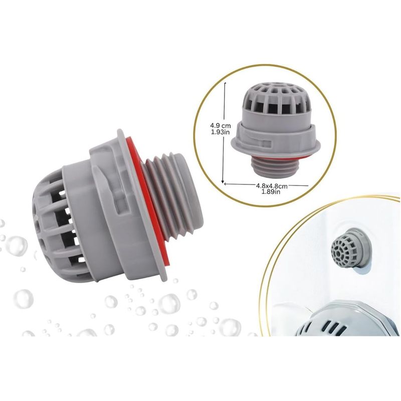 Aufschraubbares Schmutzsieb, Kompatibel Mit Bestway Lay-z-spa, Saluspa Und Coleman Whirlpools