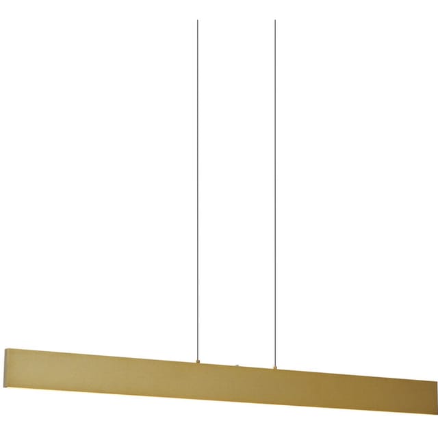 Moderne Hängelampe Messing inkl. led 3-Stufen-Dimmbar Easylift - Straight