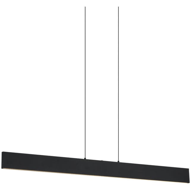 Moderne Hängelampe schwarz inkl. led 3-Stufen-Dimmbar Easylift - Straight