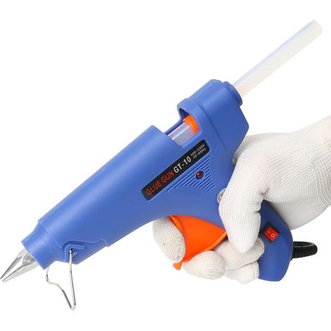 Pistolet À Colle Chaude De 11 Mm, Idéal Pour Les Petits Travaux Manuels Et Les Réparations Rapides À La Maison Et Au Bureau, Pistolet À Colle Chaude De 100 W.