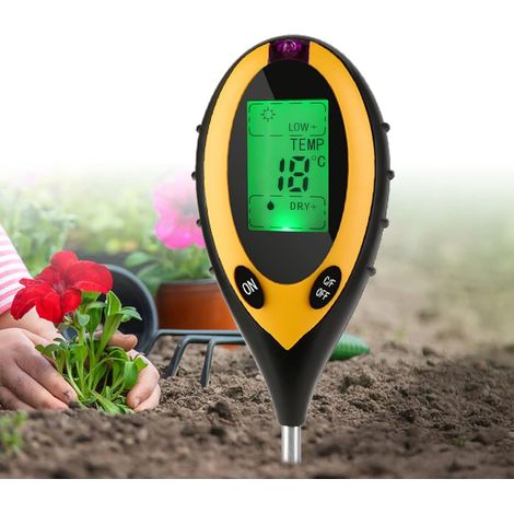 Le Testeur De Sol, L'Humidimètre, L'Humidimètre Peut Mesurer Le Ph, L'Humidité, La Lumière Et La Température, Et Convient Aux Plantes D'Intérieur, Aux Jardins Et Aux Environnements Intérieurs Et Extér