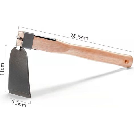 Petite Houe De Jardin, Houe À Main, Houe À Une Main, Houe De Jardin Avec Manche En Bois, Outil De Jardin, 38,5 Cm.