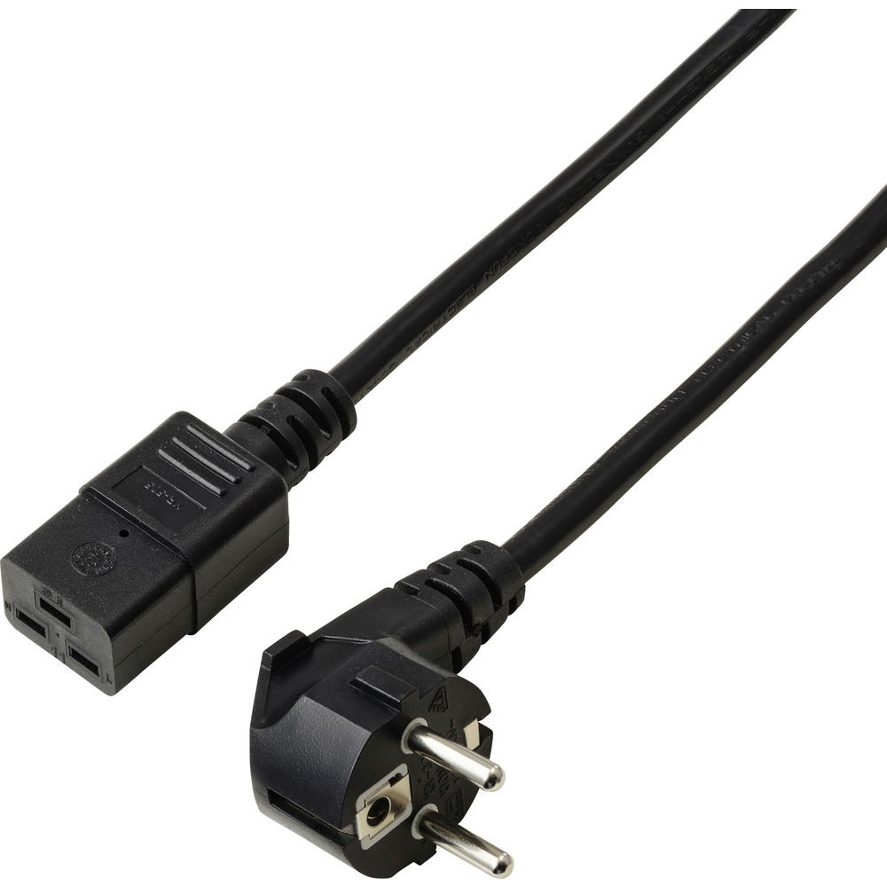 Sygonix Sy-7154324 Strom Anschlusskabel Schwarz 2.00 M