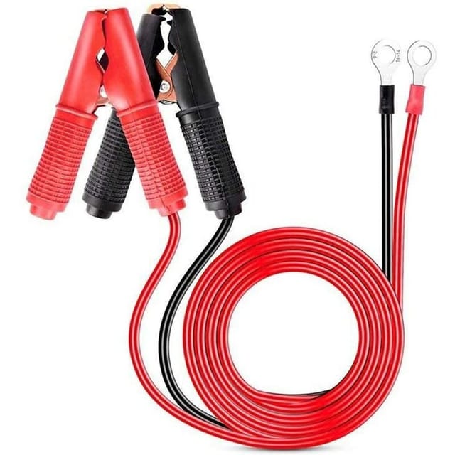 2 Stück 30 A Krokodilklemme Krokodilklemme 12 V 24 V Autobatterie-ladegerät 1 M Jumper