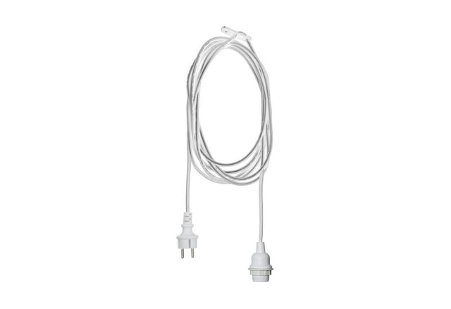Lampenfassung ,Ute mit E27-Fassung, weiß, 2,5m, outdoor