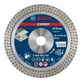 Bosch - expert Hard Ceramic 76 mm Diamant-Trennscheibe 76 x 1,5 x 10 mm - 2608902391