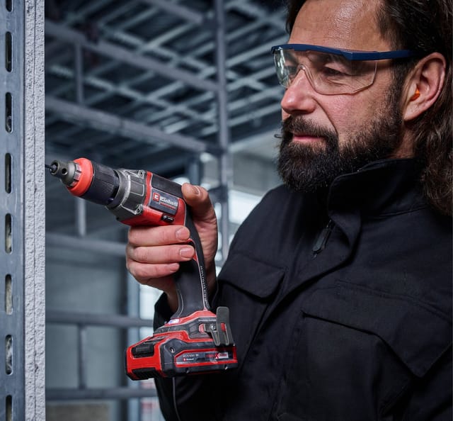 Einhell - Professional Akku-Trockenbauschrauber tp-dy 18 Li bl + Magazine Power X-Change (18 v, Brushless, Tiefenanschlag, inkl. Magazinaufsatz, 2x