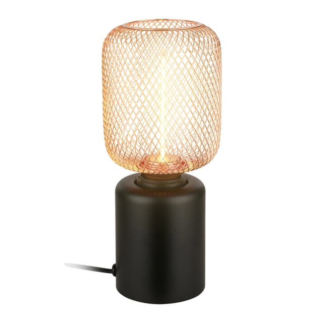 B.k.licht - Tischlampe Tischleuchte Wohnzimmer Flur Schlafzimmer Kabelschalter
