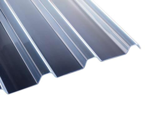 Pvc-lichtplatte 138/20 1,4mm 1135x2000-7000mm Glasklar