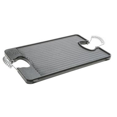 Gusseisenplatte Plancha Eckig 44x24,5 Cm, Matt Emailliert