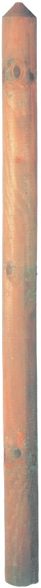 Zaunlatten 5,5x120 Cm 50er Set Gefräst, Gespitzt, Kdi Braun