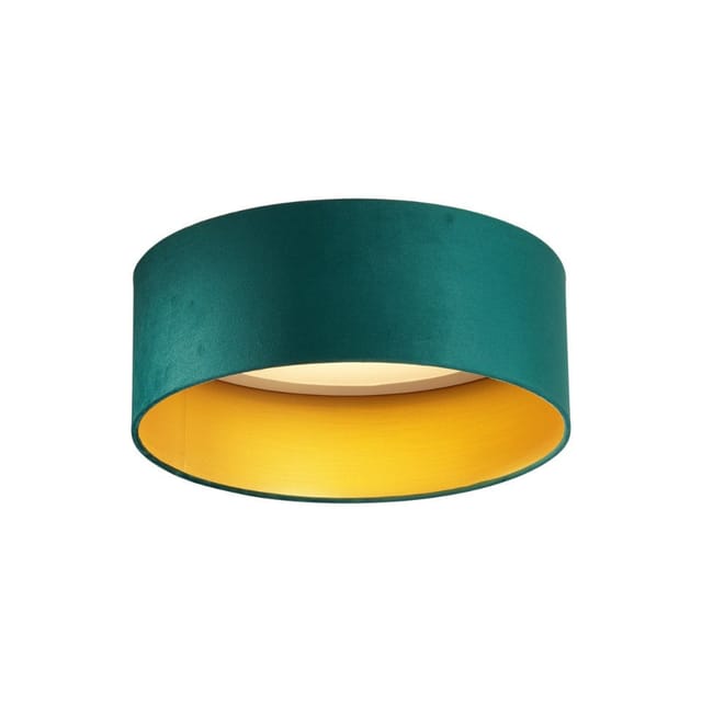 Moderne Deckenleuchte Grün Samt 40cm inkl. led 3-Stufen-Dimmbar - Sue