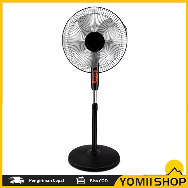 40-cm-standventilator – Leise 45 W Mit 3 Einstellbaren Geschwindigkeitsstufen – Verstärktes Schutzgitter – Oszillationsfunktion Für Optimale Luftverteilung