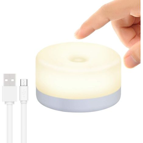 Veilleuse Pour Bébé, Mini Lampe Tactile Rechargeable, Veilleuse Led Sans Fil Pour Enfants, Lampe De Chevet Portable (pour L'Allaitement), Lampe De Chambre De Bébé À Intensité Variable