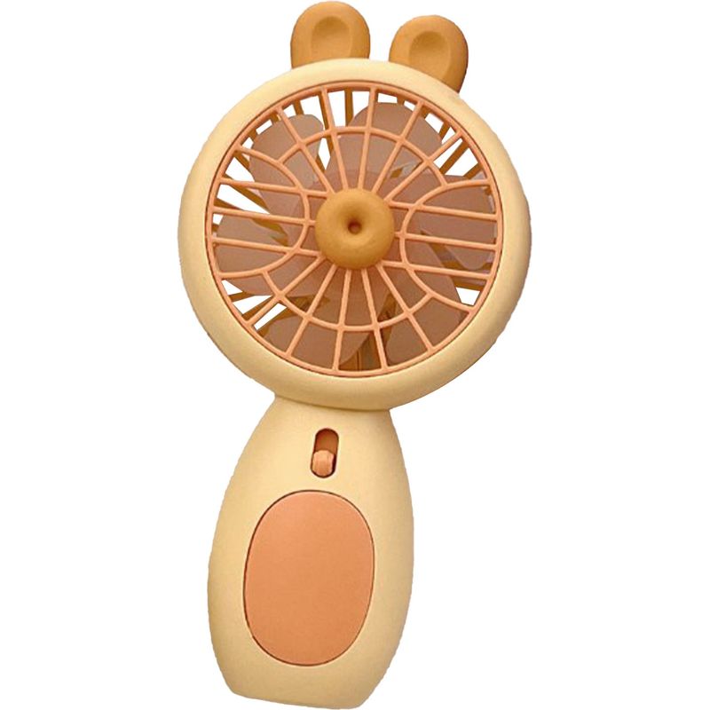 Mini-ventilator Mit Batteriebetrieb, Klein, Leise Und Leistungsstark, Niedliches Design Für Kinder Und Mädchen, Zitronengelb