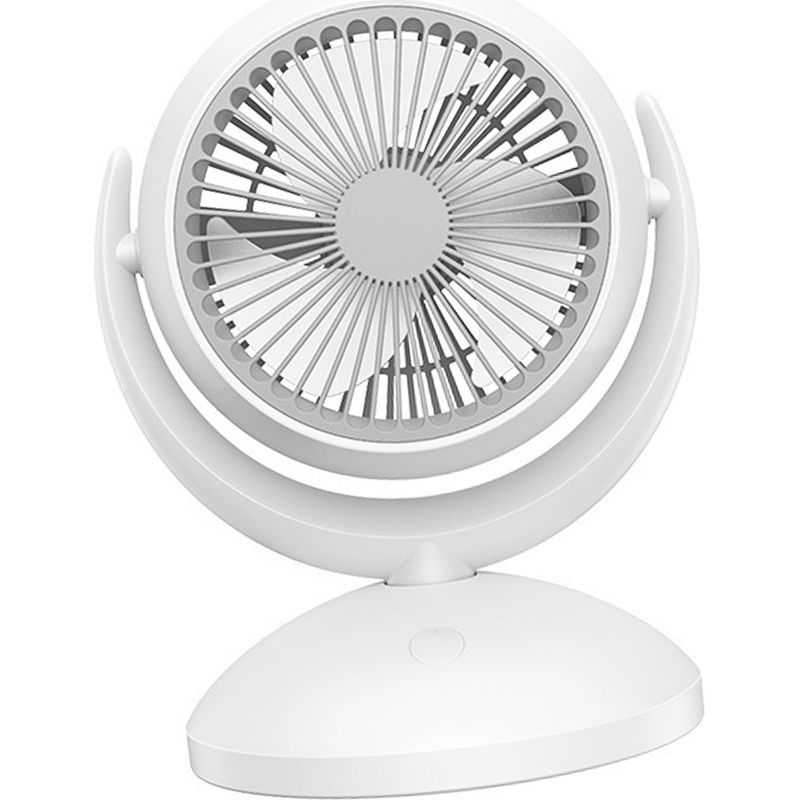 Tischventilator Mit 4 Geschwindigkeitsstufen, Stabilem Standfuß, Ultraleise, Wiederaufladbar, Kleiner Tischventilator Für Zuhause, Büro Oder Schule, Zum Einstecken (keine Oszillation).