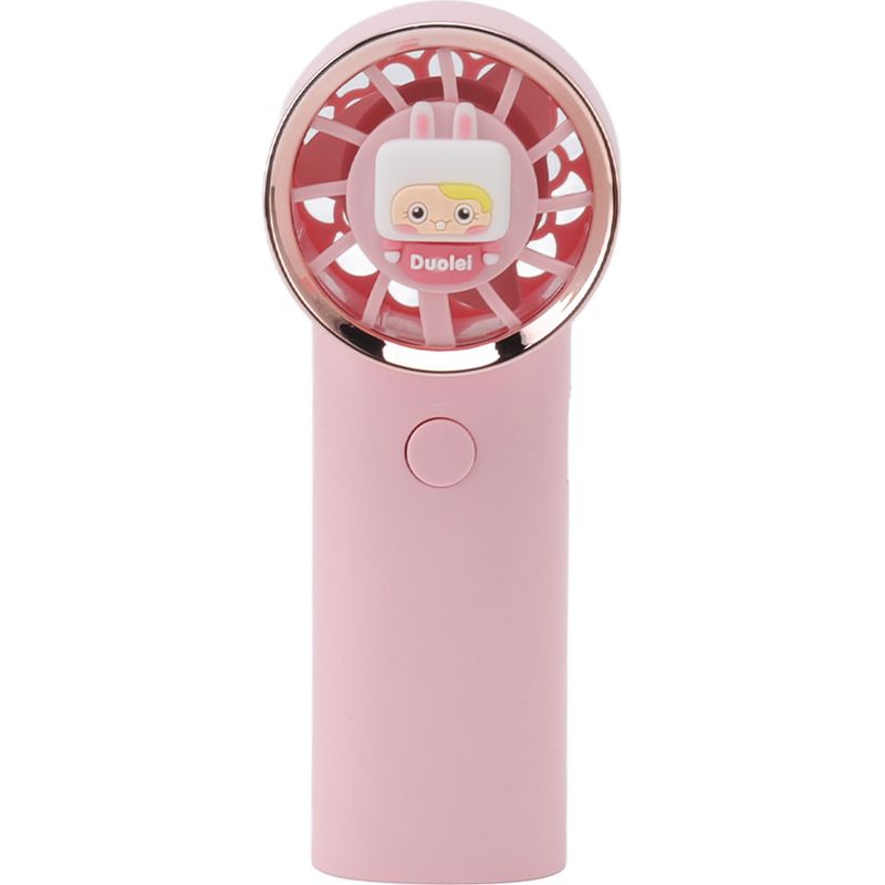 Mini-tragbarer, Per Usb Aufladbarer Ventilator Im Turbinenstil, Ideal Zum Einkaufen, Für Die Schule, Sport, Outdoor-aktivitäten Und Zum Lernen (rosa).
