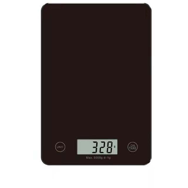 Kuchenwaage glas 5kg kv110 schwarz